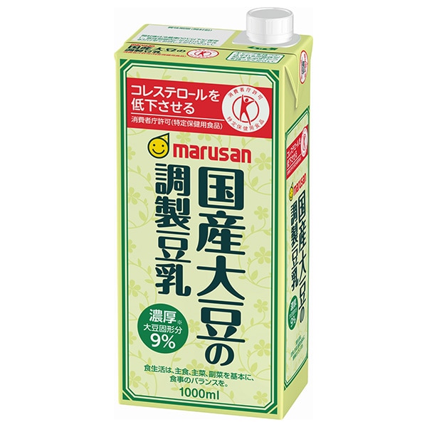 マルサンアイ 国産大豆の調製豆乳【特定保健用食品 特保】 1000ml紙パック×6本入