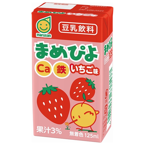 マルサンアイ まめぴよ いちご味 125ml紙パック×24本入