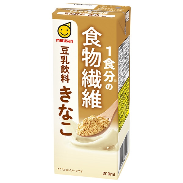 マルサンアイ 1食分の食物繊維 豆乳飲料 きなこ 200ml紙パック×24本入