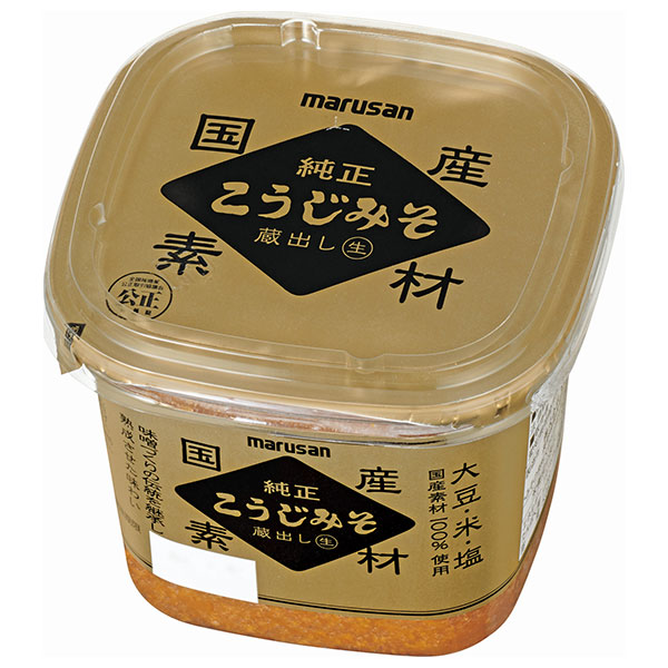 マルサンアイ 国産 純正 こうじみそ 蔵出し 生 大豆・米・塩 国産素材100%使用 500g×6個入