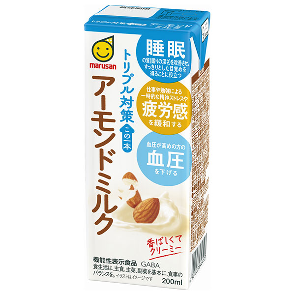 マルサンアイ トリプル対策 この一本 アーモンドミルク 200ml紙パック×24本入