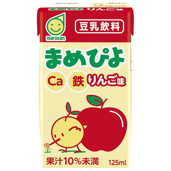 マルサンアイ まめぴよ りんご味 125ml紙パック×24本入