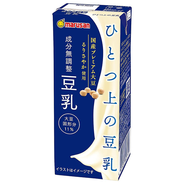 マルサンアイ ひとつ上の豆乳 成分無調整豆乳 200ml紙パック×24本入