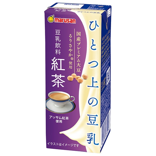 マルサンアイ ひとつ上の豆乳 豆乳飲料 紅茶 200ml紙パック×24本入×(2ケース)