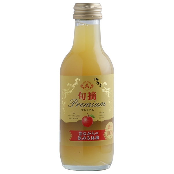 アルプス 旬摘プレミアム 昔ながらの飲める林檎 200ml瓶×24本入