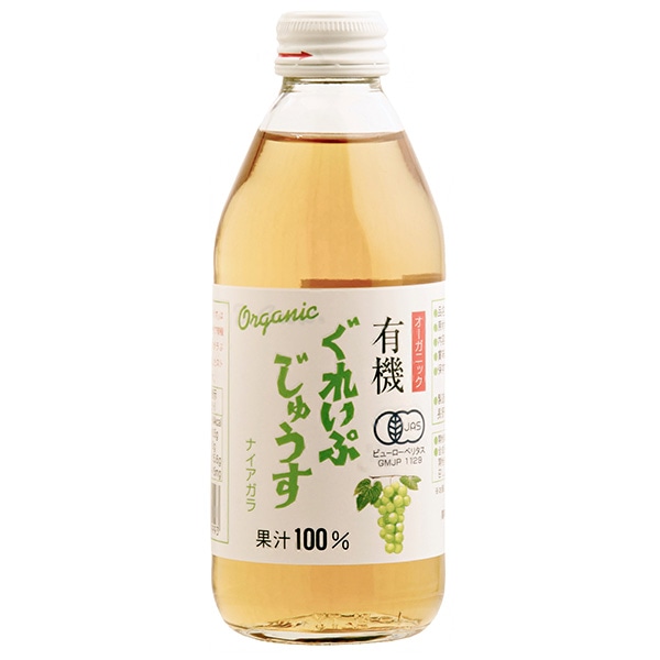 アルプス オーガニック 有機ぐれいぷじゅうす ナイアガラ 250ml瓶×24本入×(2ケース)
