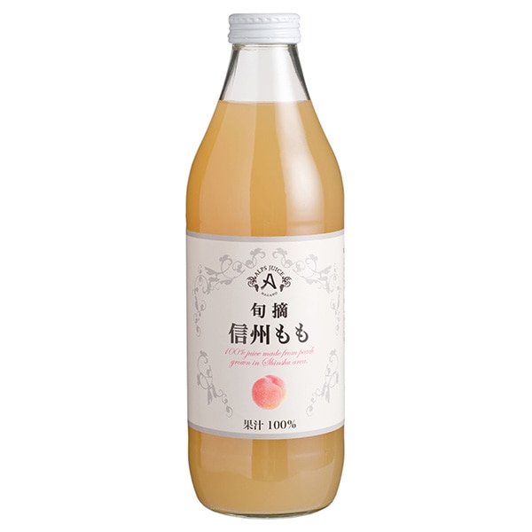 アルプス 旬摘 信州ももジュース 1L瓶×12本入