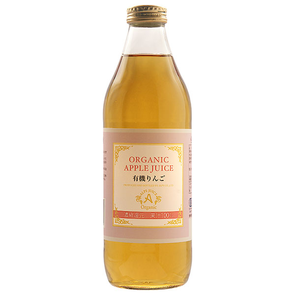 アルプス オーガニック アップルジュース100 1L瓶×6本入×(2ケース)