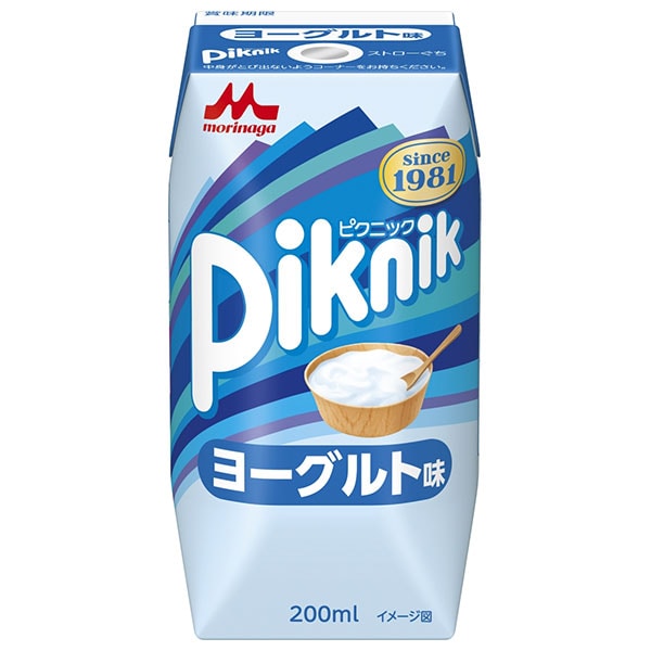 森永乳業 ピクニック ヨーグルト味(プリズマ容器) 200ml紙パック×24本入
