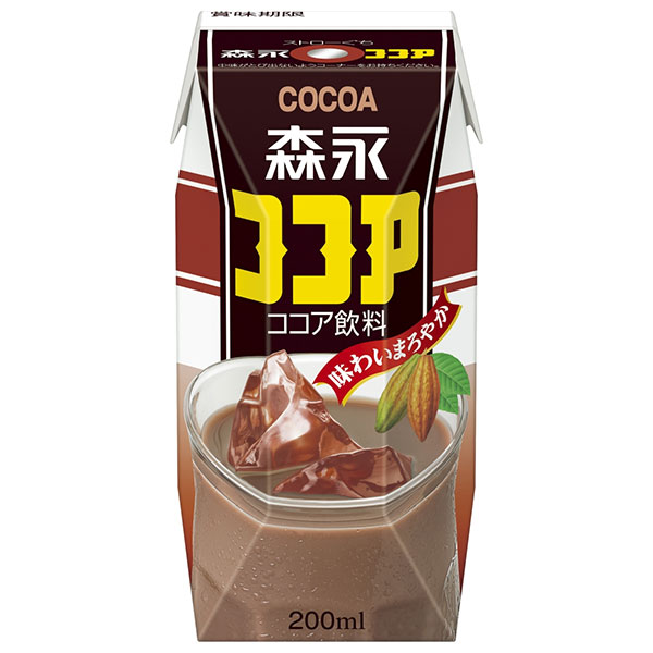 森永乳業 森永ココア(プリズマ容器) 200ml紙パック×24本入