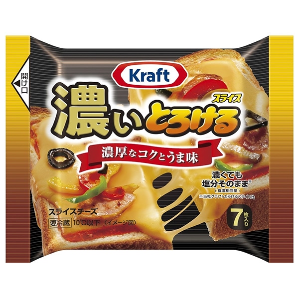 森永乳業 KRAFT(クラフト) 濃いとろけるスライス(7枚入り) 112g×12袋入×(2ケース) チルド 冷蔵品