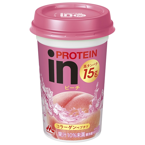 森永乳業 inプロテイン ピーチ 240ml×10本入×(2ケース) チルド 冷蔵品