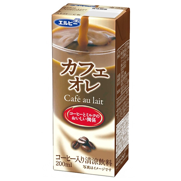 エルビー カフェオレ 200ml紙パック×24本入×(2ケース)