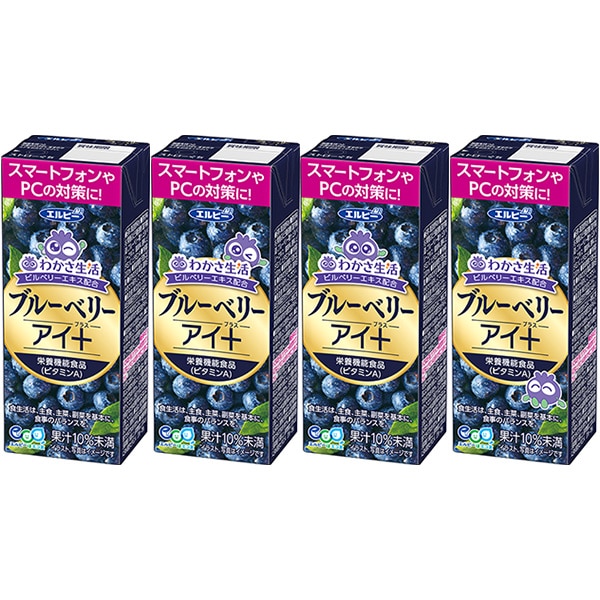 エルビー ブルーベリーアイ+ 200ml紙パック×24本入