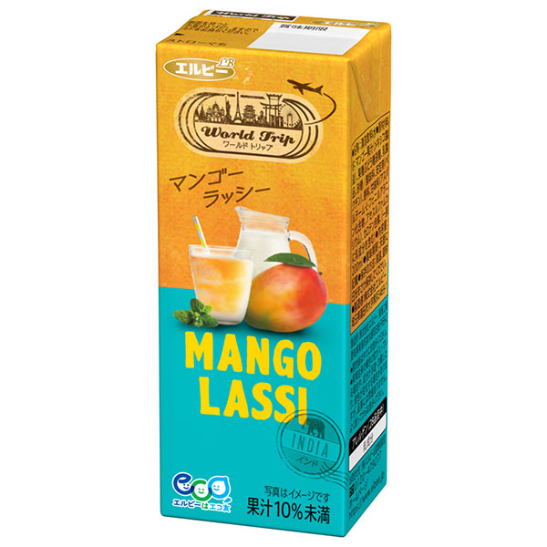 エルビー WorldTrip マンゴーラッシー 200ml紙パック×24本入×(2ケース)