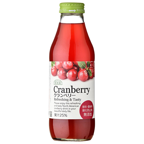 マルカイ 順造選 クランベリー２５ 500ml瓶×12本入