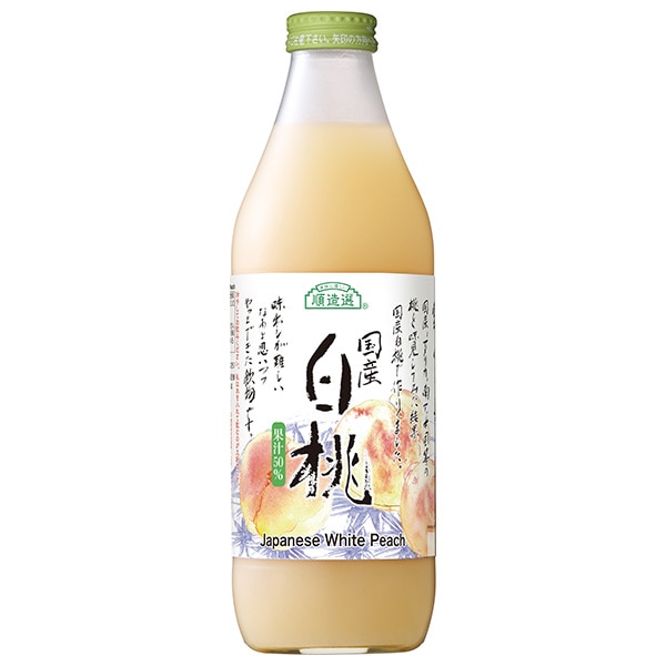 マルカイ 順造選 国産白桃 1000ml瓶×12(6×2)本入