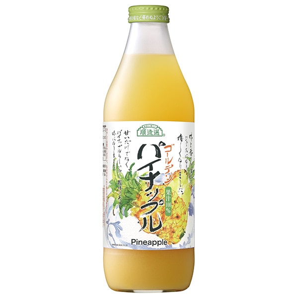 マルカイ 順造選 パイナップル 1000ml瓶×12(6×2)本入