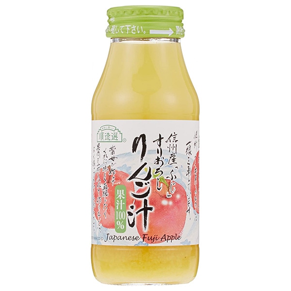マルカイ 順造選 すりおろしりんご汁 180ml瓶×20本入×(2ケース)