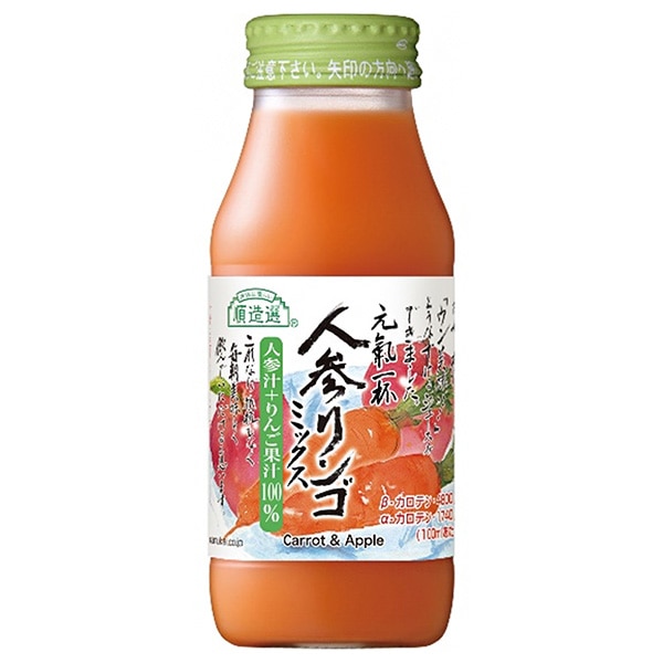 マルカイ 順造選 人参りんごミックス 180ml瓶×20本入