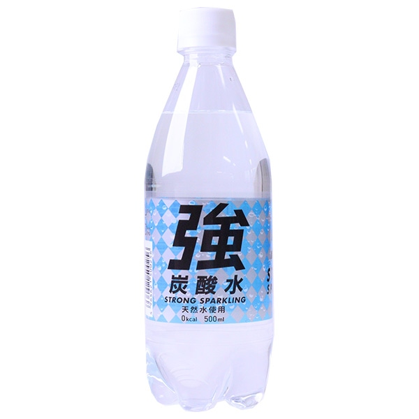 友桝飲料 強炭酸水(K) 500mlペットボトル×24本入×(2ケース)