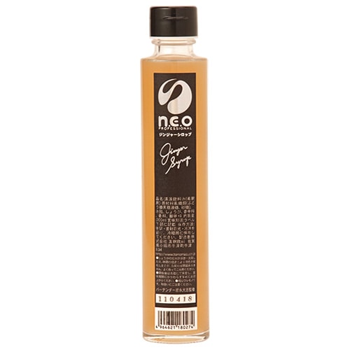 友桝飲料 n.e.o(ネオ) ジンジャーシロップ 200ml瓶×12本入