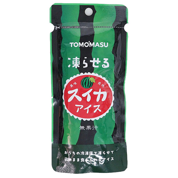 友桝飲料 スイカアイス 80gパウチ×36(12×3)本入