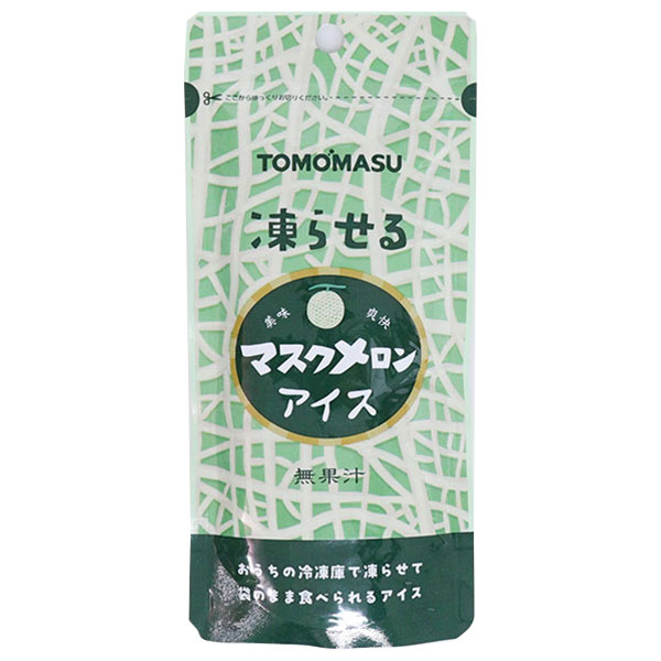 友桝飲料 マスクメロンアイス 80gパウチ×36(12×3)本入