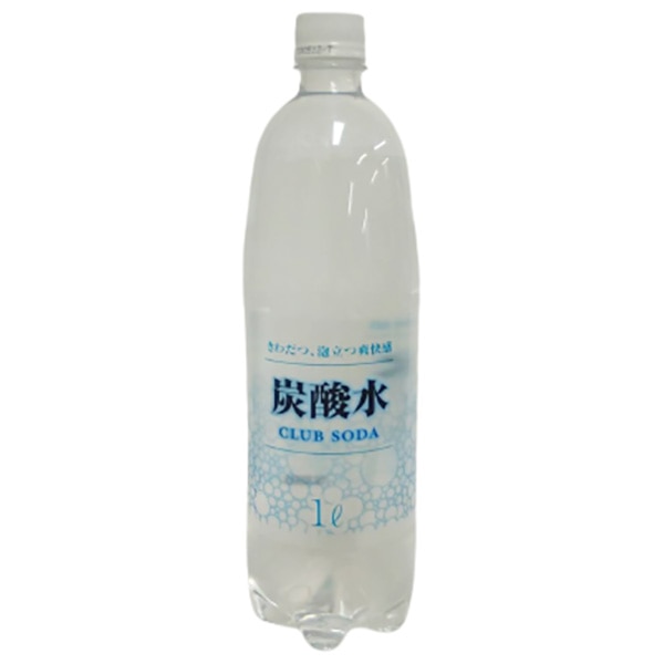 友桝飲料 クラブソーダ(炭酸水) 1Lペットボトル×15本入