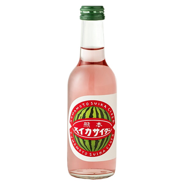 友桝飲料 熊本すいかサイダー 245ml瓶×24本入×(2ケース)
