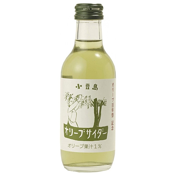 友桝飲料 オリーブサイダー 200ml瓶×24本入×(2ケース)
