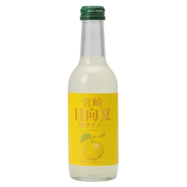 友桝飲料 日向夏サイダー 245ml瓶×24本入×(2ケース)