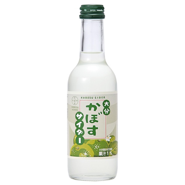 友桝飲料 かぼすサイダー 245ml瓶×24本入×(2ケース)