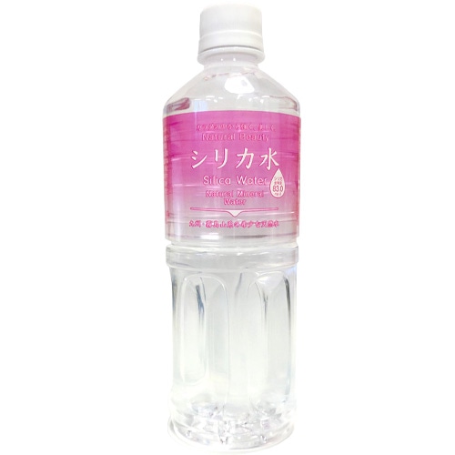 友桝飲料 シリカ水 555mlペットボトル×24本入
