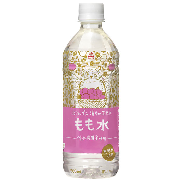 ゴールドパック 北アルプスの清らか天然水 もも水 500mlペットボトル×24本入×(2ケース)