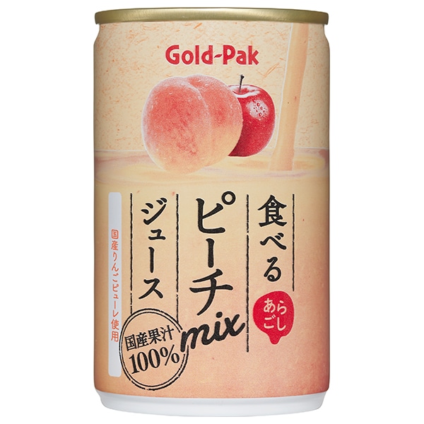 ゴールドパック 食べる ピーチmixジュース 160g缶×20本入