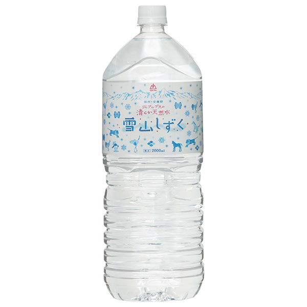 ゴールドパック 北アルプスの清らか天然水 雪山しずく 2Lペットボトル×6本入×(2ケース)