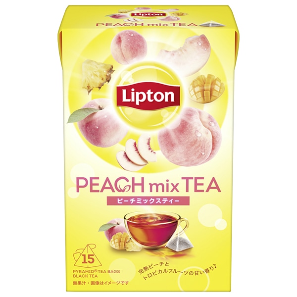 キーコーヒー リプトン ピーチミックスティー ティーバッグ 15袋×6箱入