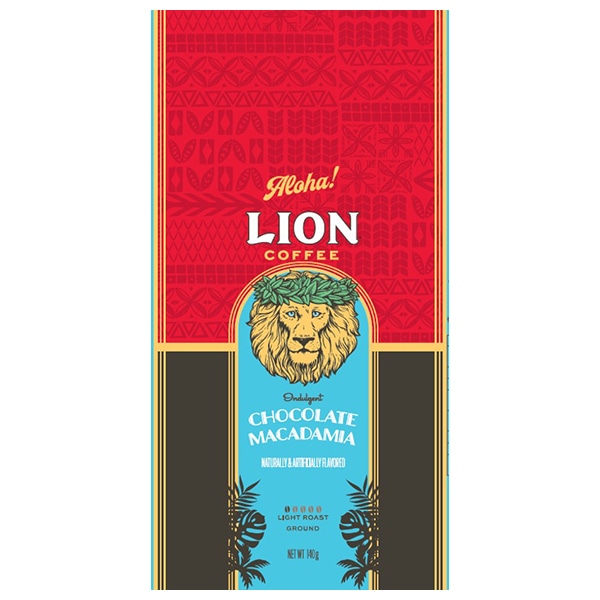 キーコーヒー ライオンコーヒー バニラマカダミア 140g×6袋入×(2ケース)