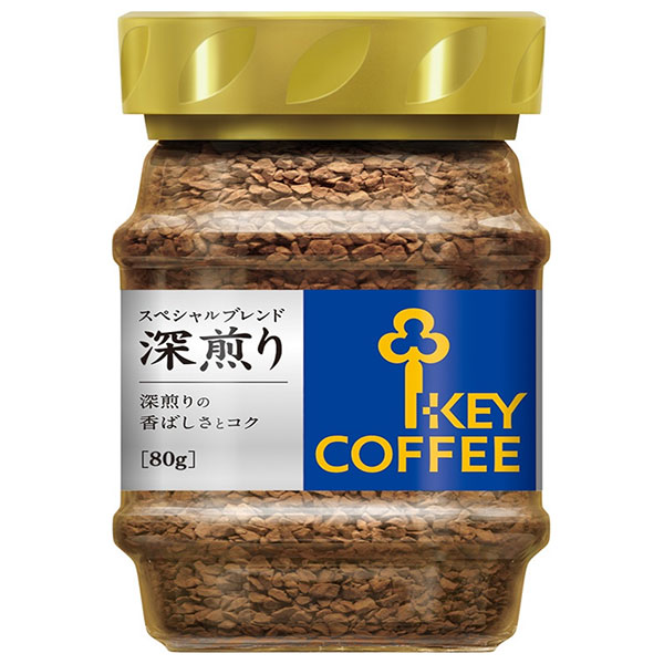 キーコーヒー インスタントコーヒー スペシャルブレンド 深煎り 80g瓶×12本入×(2ケース)