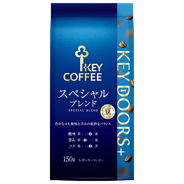キーコーヒー LP KEY DOORS+ スペシャルブレンド(豆) 150g×6袋入×(2ケース)