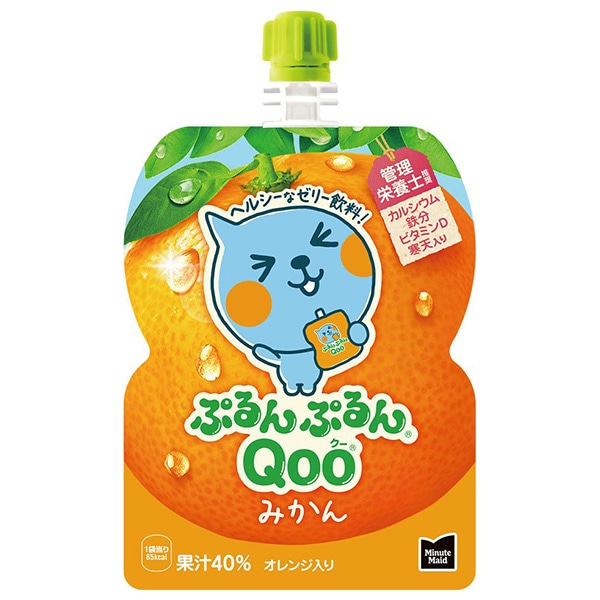 コカコーラ ミニッツメイド ぷるんぷるんQoo(クー) みかん 125gパウチ×30本入 メーカー直送