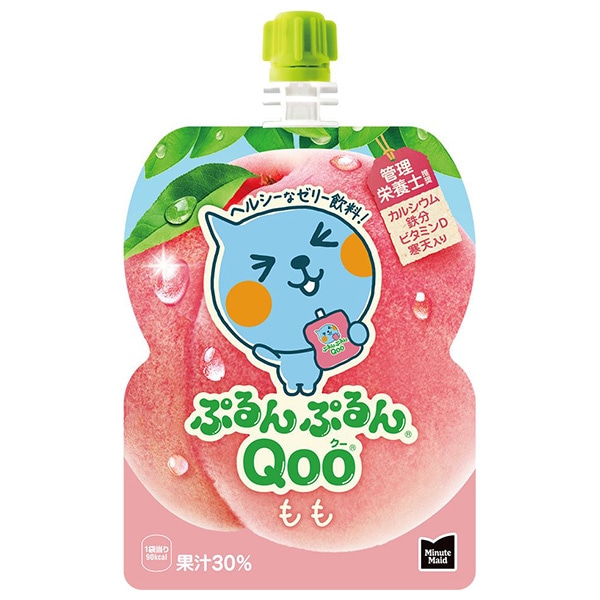 コカコーラ ミニッツメイド ぷるんぷるんQoo(クー) もも 125gパウチ×30本入 メーカー直送