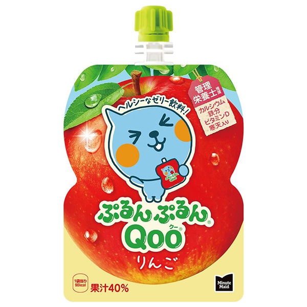 コカコーラ ミニッツメイド ぷるんぷるんQoo(クー) りんご 125gパウチ×30本入 メーカー直送