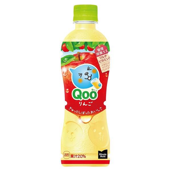 コカコーラ ミニッツメイド Qoo(クー) りんご 425mlペットボトル×24本入 メーカー直送
