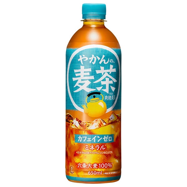 コカコーラ やかんの麦茶 from 爽健美茶 650mlペットボトル×24本入×(2ケース) メーカー直送
