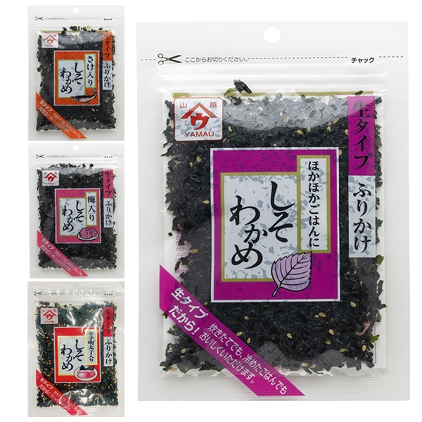 ネコポス 魚の屋 しそわかめ 詰め合わせセット 50g袋×4(4種×1)袋入