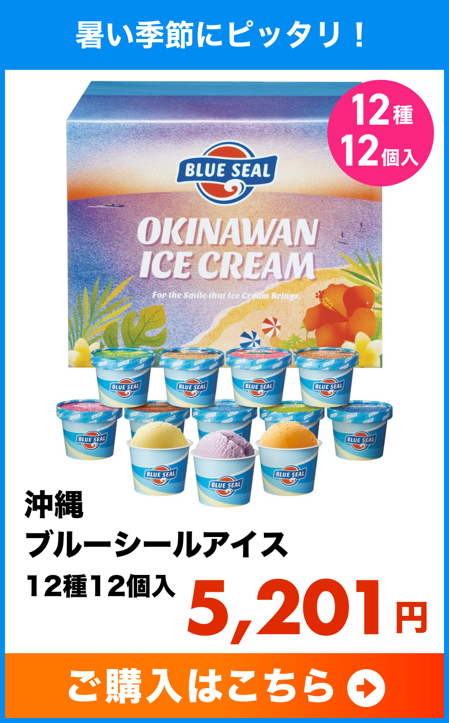 沖縄 ブルーシールアイス 12種12個入