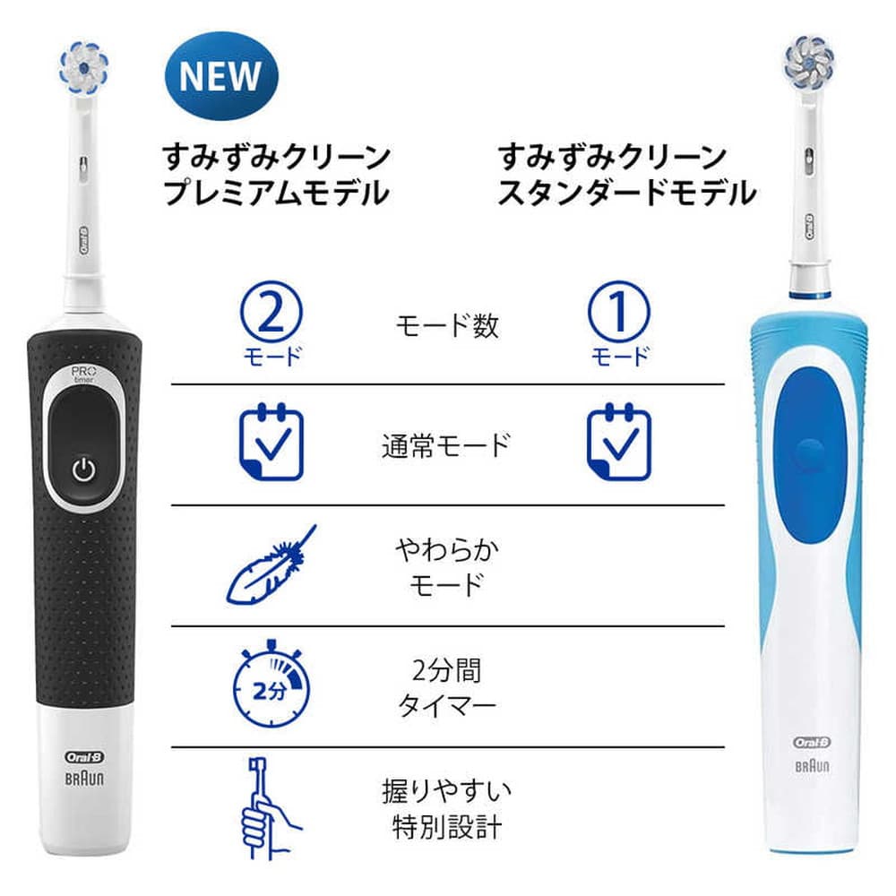 ブラウン オーラルB すみずみクリーン 電動歯ブラシ 2個セット - 電動