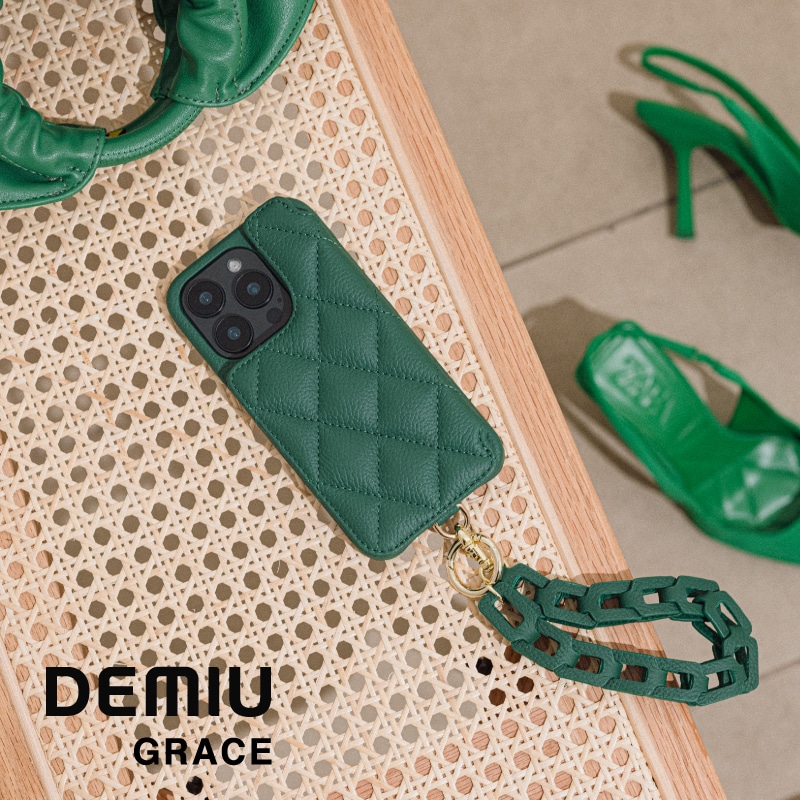 DEMIU公式 GRACE iPhone15Pro グリーン
